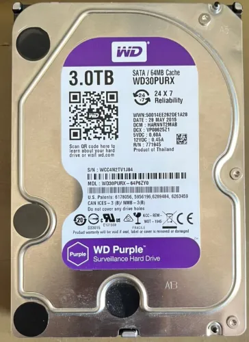 Hd Wd Purple 3tb Sata3 Western Digital