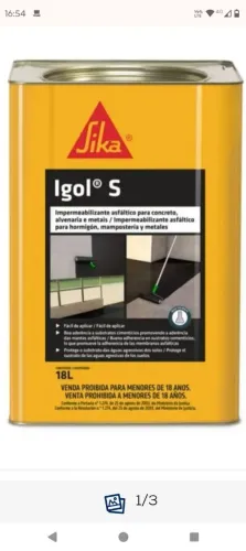 Impermeabilizante asfáltico Sika igol S