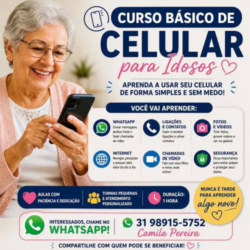 ? Curso Básico de Celular para Idosos - Aprenda do Zero (BH)