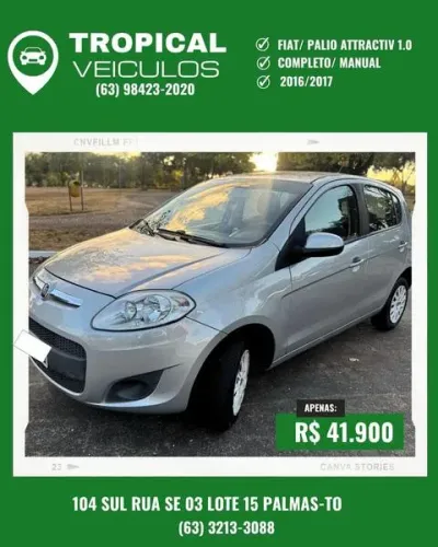 Fiat Palio 1.0 Cel. Econ./italia F.flex 8V 4P 2017