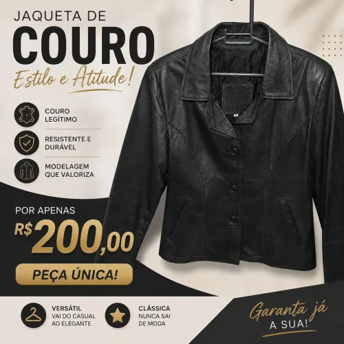 Vendo Jaqueta de couro