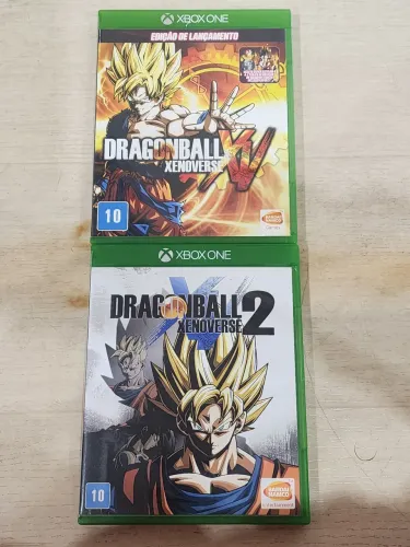 Combo Dragon Ball Xenoverse 1 e 2 de xbox one seminovo