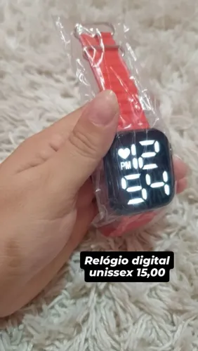 Relógio digital unissex 