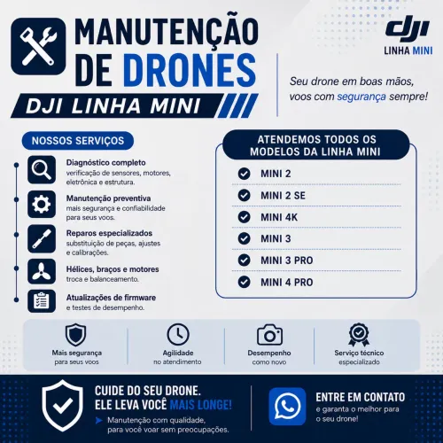 Manutenção de Drones da Linha DJI Mini