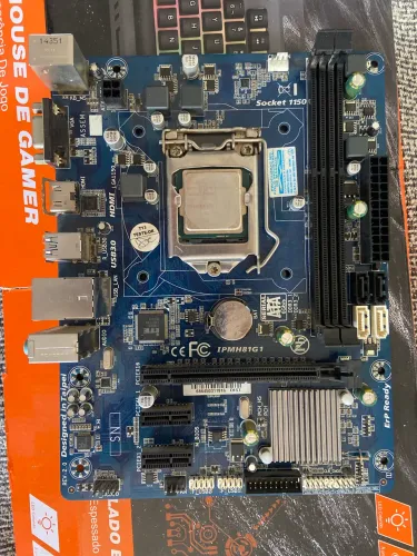 Gabinete RGB + Placa mãe IPMH81G1 + processador Intel Core I3 4 geração