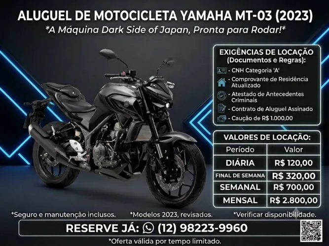 Aluguel de motocicleta