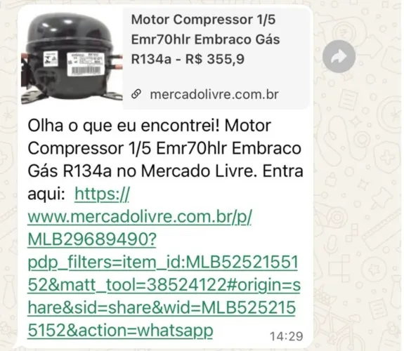 Motor de geladeira 