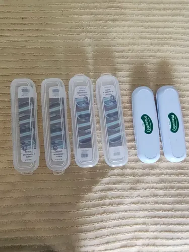 Porta escova e creme dental novo