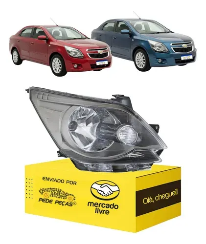 Farol Chevrolet Cobalt 2011 2012 2013 2014 2015 Cromomix L.d Direito/passageiro