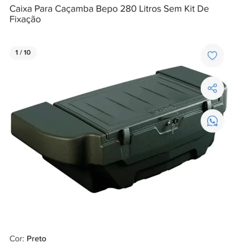 Bau para caçamba camionete - NOVO SEM USO