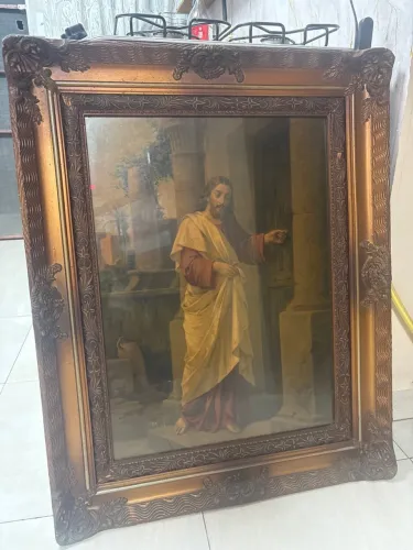 Quadro Jesus Atemporal Moldura e Vidro