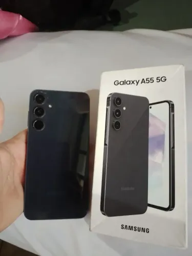 SAMSUNG GALAXY A55 NOVO BIOMETRIA NA TELA 128 gb 8 ram 14 Android com nota