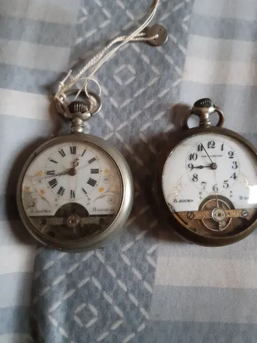 2 RELOGIOS HEBDOMAS 1920