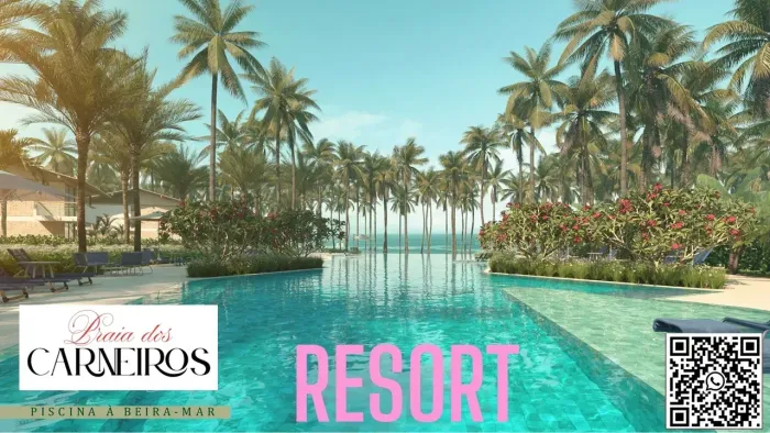 PRAIA DOS CARNEIROS - CASA com 230 m² 5 suítes num resort no melhor trecho de mar
