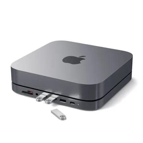 Suporte e Hub Satechi USB-C Mac Mini - Novo