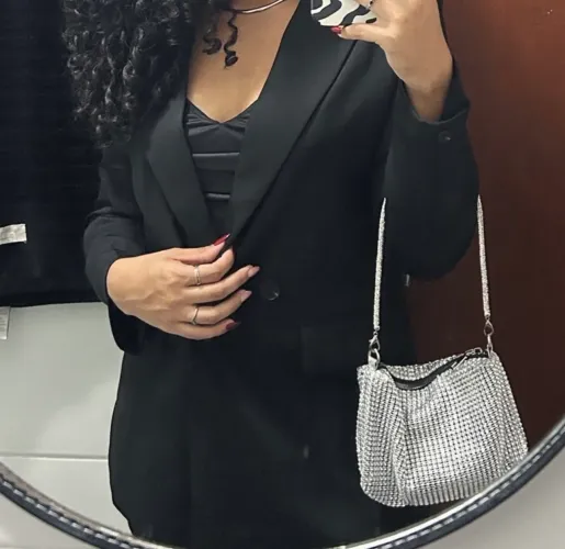 Blazer Oversized Preto - Tam. P | Perfeito Estado