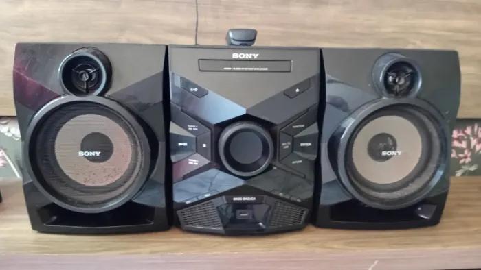 Som Sony MHC-ESX6 BASS BAZUCA POTÊNCIA 300 Watts RMS