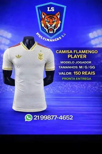 Camisa Flamengo Player modelo III Jogador diversos tamanhos