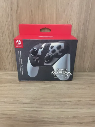 Pro Controller Smash Bros. Ultimate - Na Caixa (Apenas 4 meses de uso)
