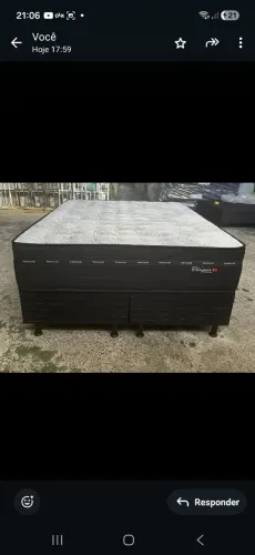 cama Queen 158 x198x77 Molas ensaca R$ 2.099,99