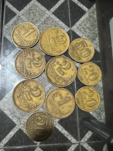 Moedas antigas 46, 55 , 56
