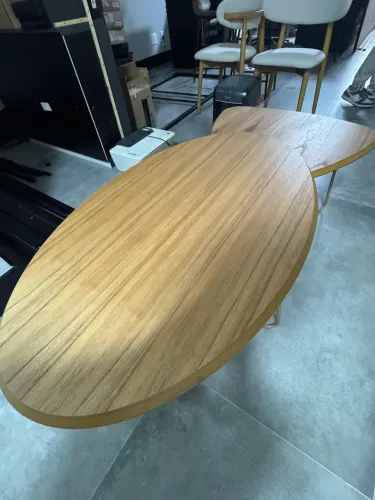 Conjunto de Mesas de Centro Orgânicas - Design Moderno | 2 Peças