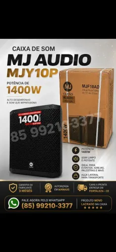 Caixa de som MJ AUDIO MJF10AD 1400W