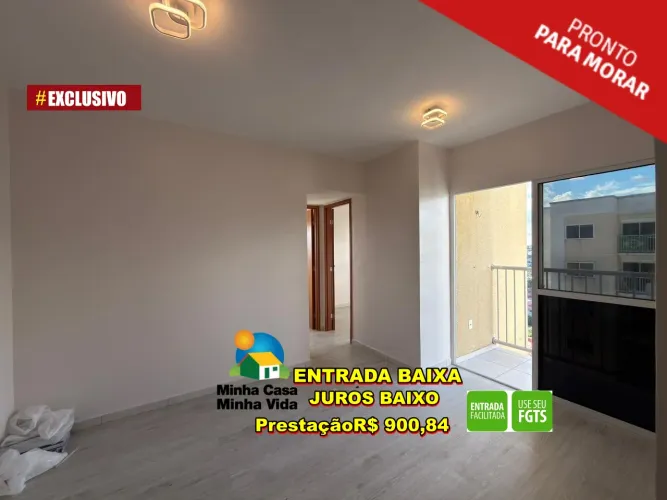 Residencial Leve Castanheiras - Apartamento 2 Quartos, 1 Vaga, 6º Andar, Reformado