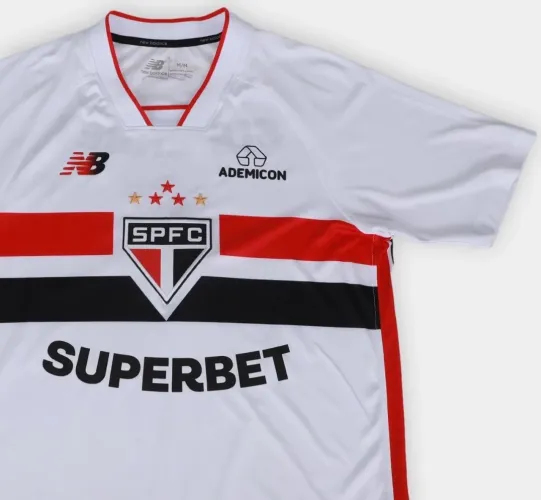 Camisa do São Paulo, tamanho GG, modelo 26/27, do tricolor Paulista