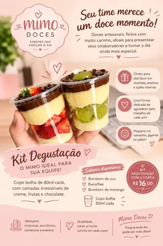 Kit Degustação: carinho em cada copinho