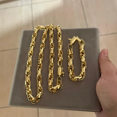 Corrente banhada a ouro 18k