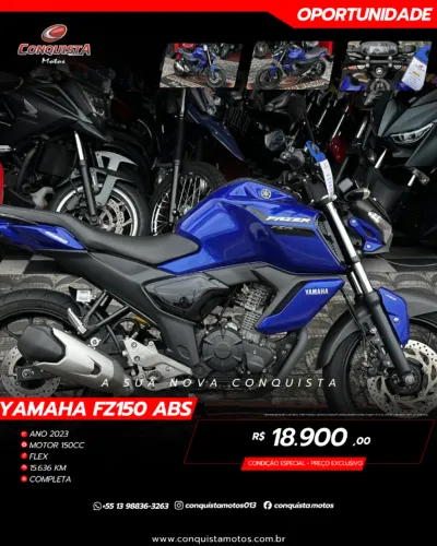 Fz150 Fazer ABS 2023 - Apenas 15.636Km