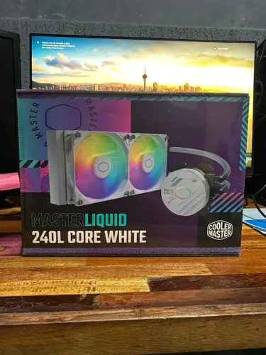 Water Cooler Cooler Master MasterLiquid 240L Core, ARGB, 240mm, Branco