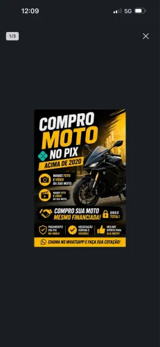 Moto nova e seminova