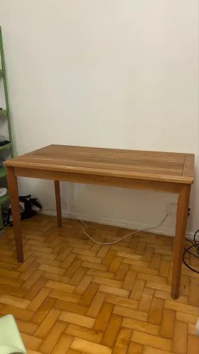 Mesa Retangular Madeira Maciça de Eucalipto
