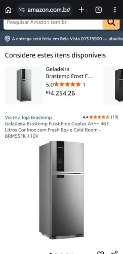 Geladeira Brastemp super conservada