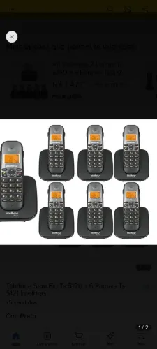 Kit telefone sem fio Intelbras