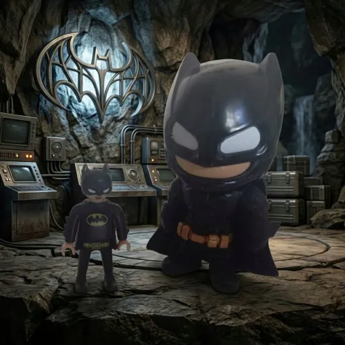 Boneco DC Batman Funko Pop e Playmobil 