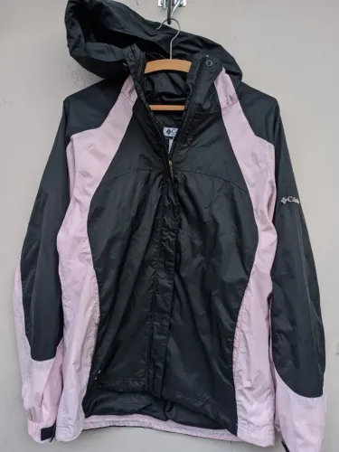 Jaqueta corta vento feminina columbia M 40 trekking trilha montanha viagem acampamento