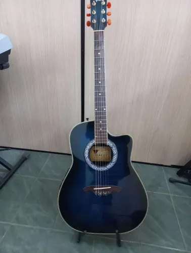 Violão Eletrico Eagle de Nylon (cor Azul)