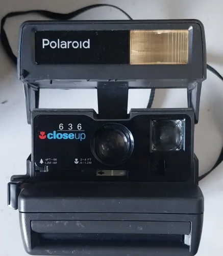 Câmera retro polaroid