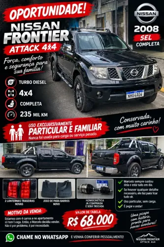 Nissan Frontier SEL CD 4X4 2.5 TB Diesel 2008