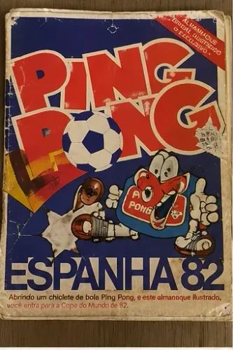 Álbum Ping Pong - Copa do mundo de 1982 - Completo