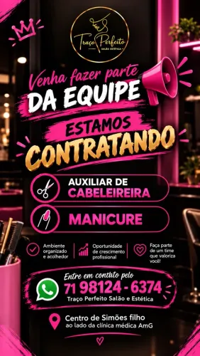 Venha fazer parte da nossa equipe !