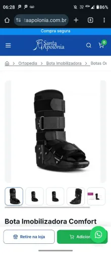 Bota ortopedica imobilizadora