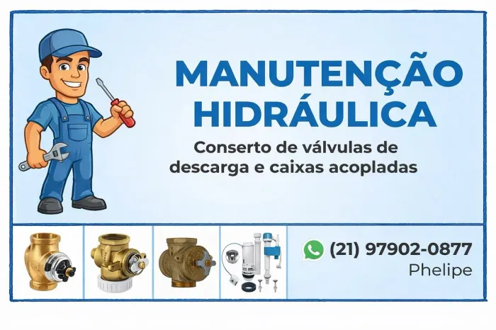 Manutenção hidráulica(descargas e vasos acoplados)