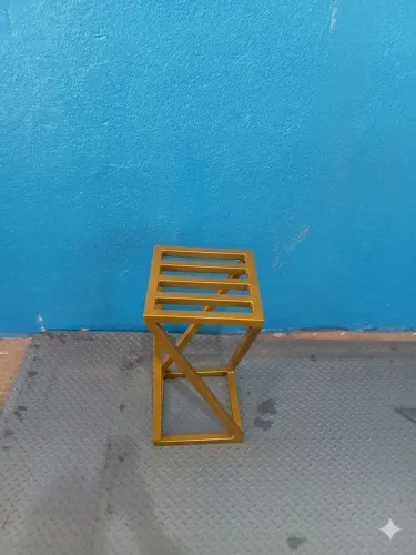 Banqueta torcida estilo industrial reforçada