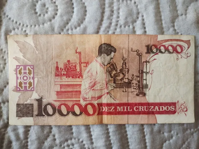 Nota rara de 10.000 Cruzados/Carlos Chagas