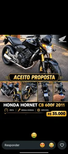 Vende se Honda Hornet CB 600F