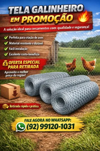 TELA PARA GALINHAS EM PROMOÇÃO